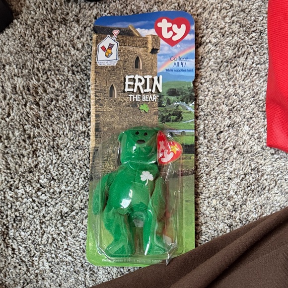 Ty Erin the Bear - Vibrant Green Plush
